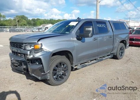 2021 Chevrolet Silverado 1500 4Wd Short Bed Custom из США, поврежденный, VIN 1GCPYBEK5MZ422702